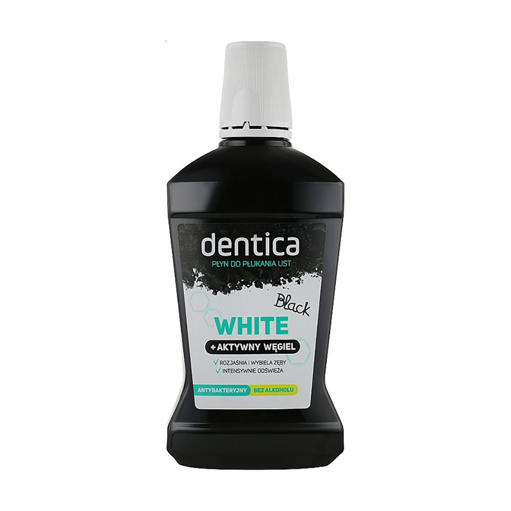 Ополіскувач для ротової порожнини Dentica Black White, 500 мл